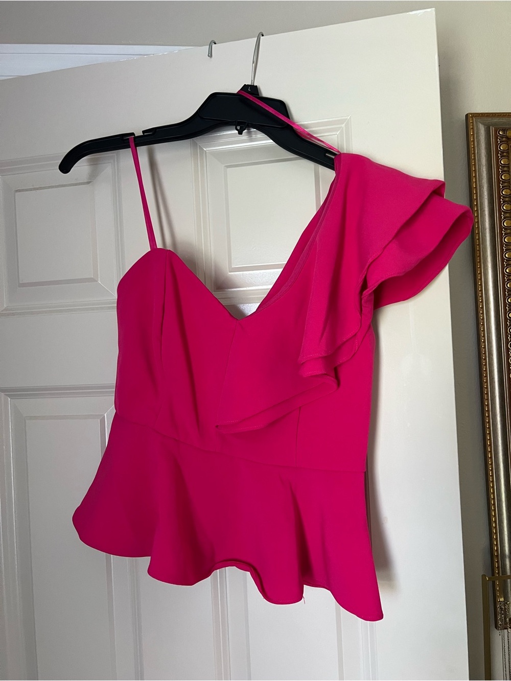 DO+BE Pink One Shoulder Top - Small